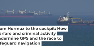 The Strait of Hormuz is just one example of a busy shipping lane where GPS signals are blocked and faked. Asghar Besharati/Getty Images